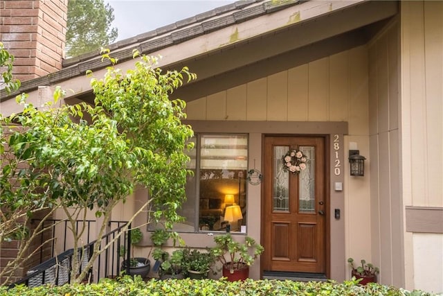 view of entrance to property