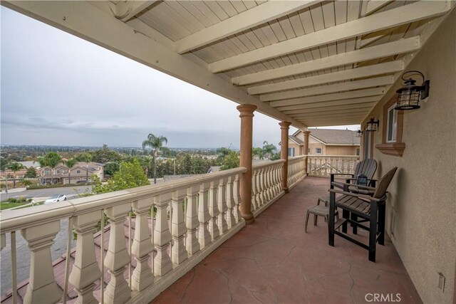 view of balcony