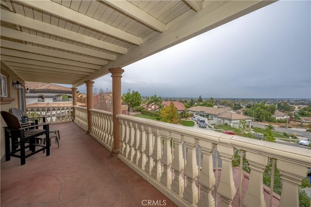 view of balcony