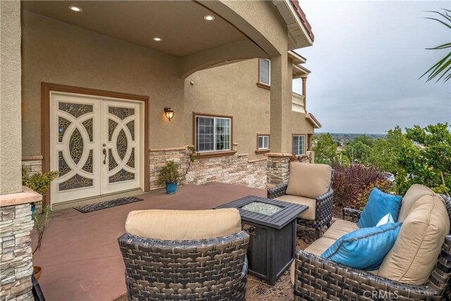 view of patio / terrace with outdoor lounge area