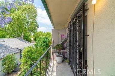 balcony with central AC