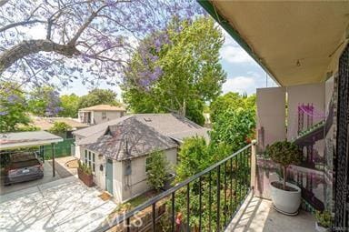 view of balcony