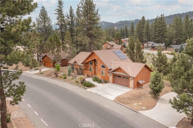 exterior space with a mountain view