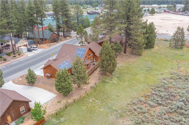 bird's eye view featuring a residential view