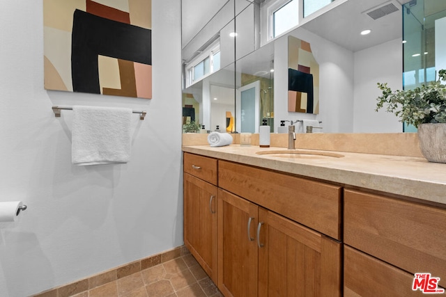 bathroom featuring vanity