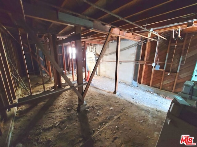 view of basement