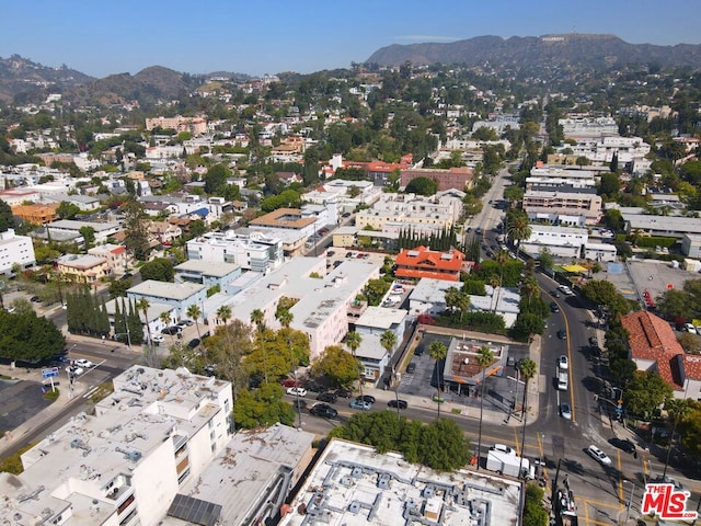 aerial view featuring a mountain view