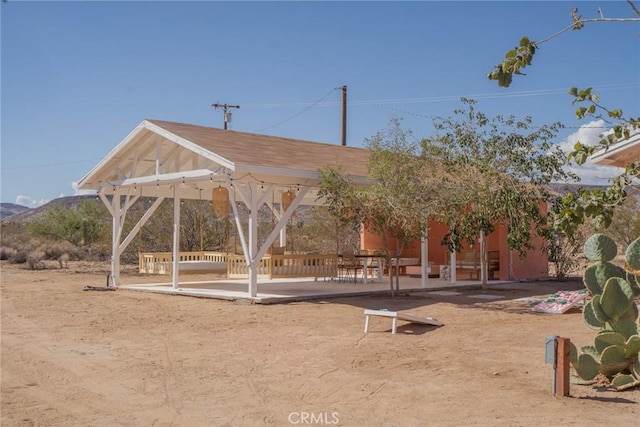 view of community featuring a gazebo