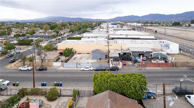 aerial view featuring a mountain view