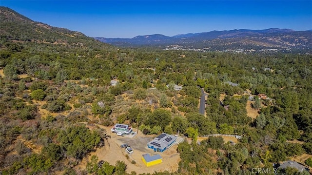 bird's eye view featuring a mountain view