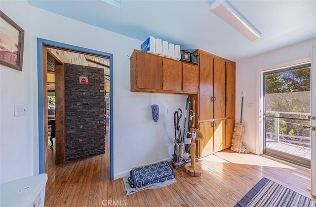 interior space featuring hardwood / wood-style floors