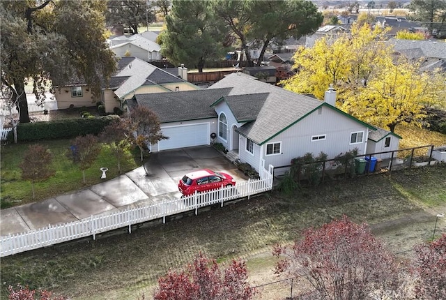 birds eye view of property