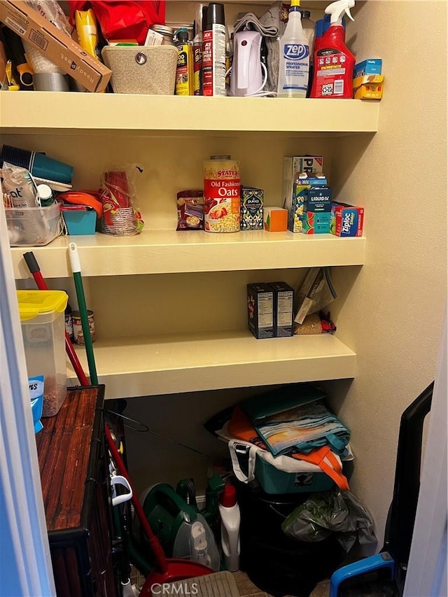 view of pantry