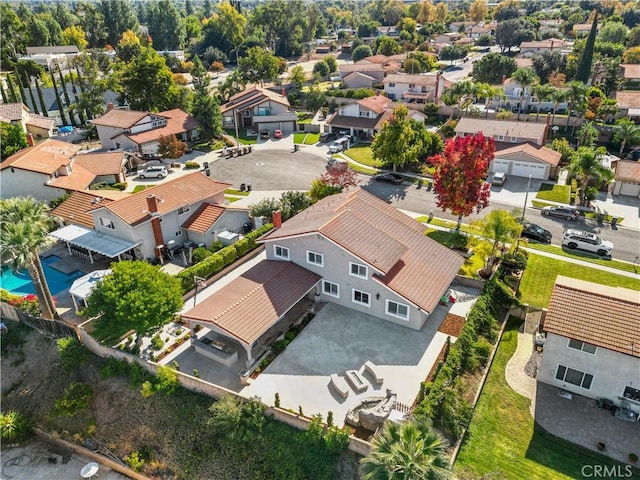 birds eye view of property featuring a residential view