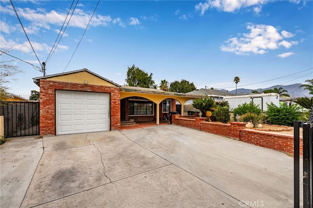 ranch-style house with a garage