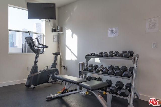 view of workout room