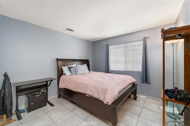 view of tiled bedroom