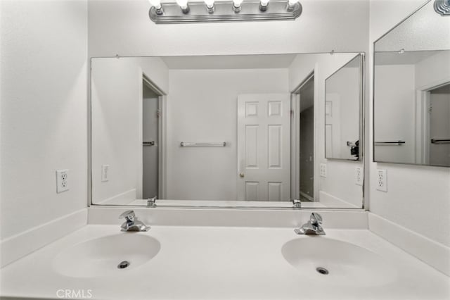 bathroom featuring vanity