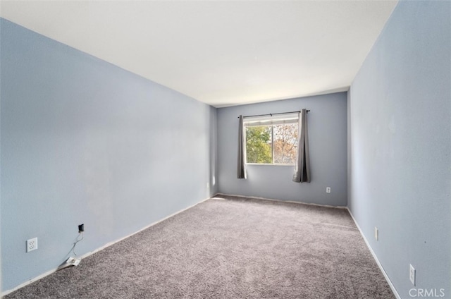 view of carpeted empty room