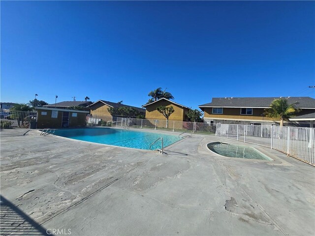 view of pool with a patio