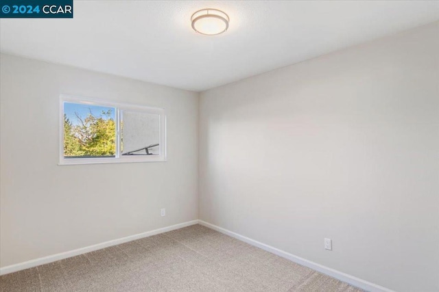 view of carpeted empty room