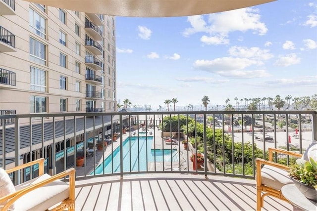 balcony featuring a patio