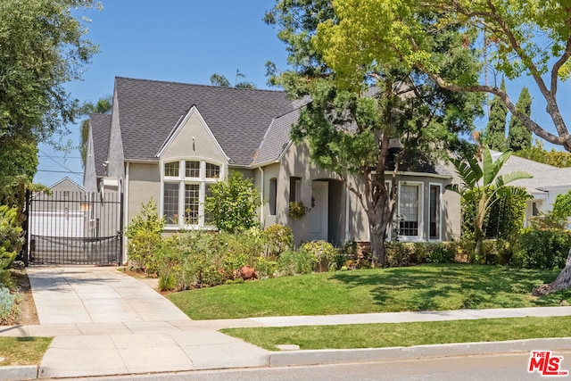 view of front of house with a front yard