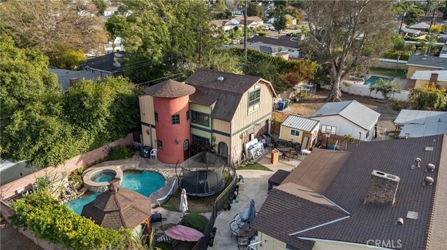 birds eye view of property