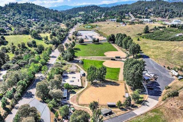 34667 Navajo Rd, Julian, CA 92036 - aerial view of property and surrounding area featuring a mountain backdrop