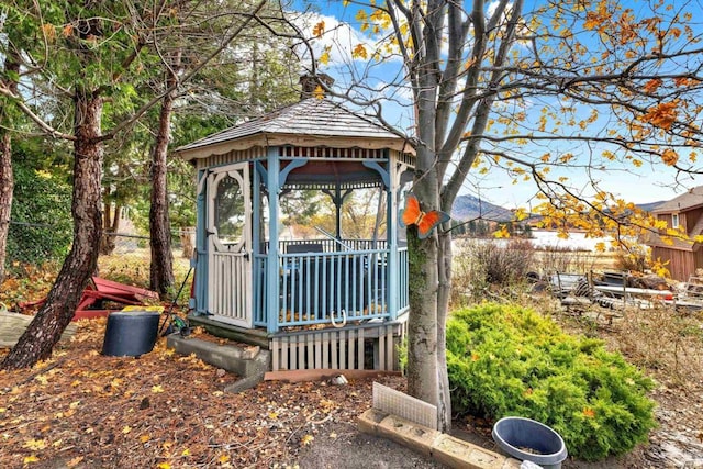 34667 Navajo Rd, Julian, CA 92036 - view of outdoor structure featuring a gazebo and fence