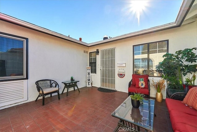 view of patio / terrace with an outdoor hangout area