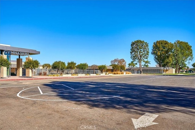 view of basketball court