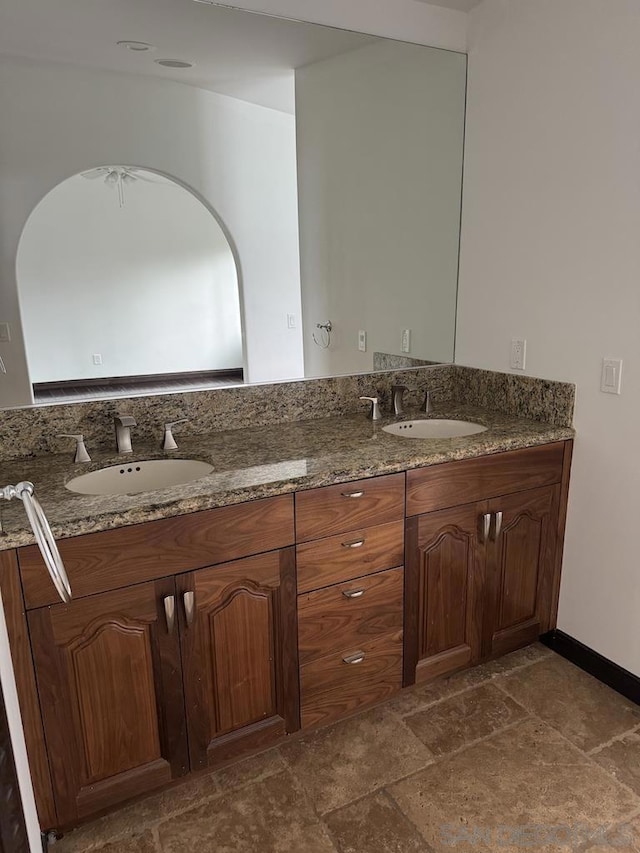 bathroom with vanity