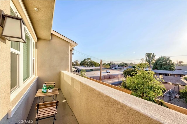 view of balcony