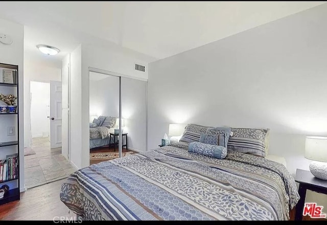 bedroom featuring a closet