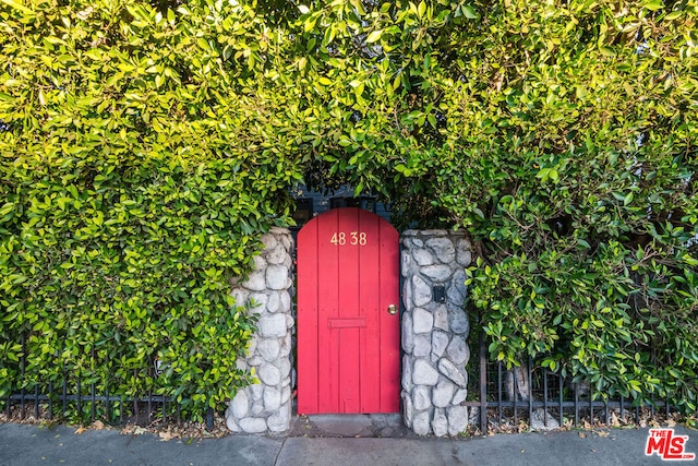 view of exterior entry