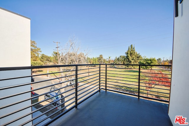 view of balcony