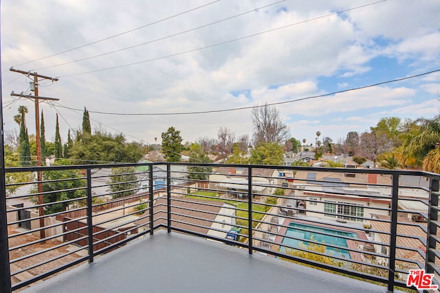 view of balcony