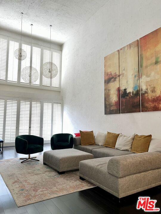 living room featuring light hardwood / wood-style flooring