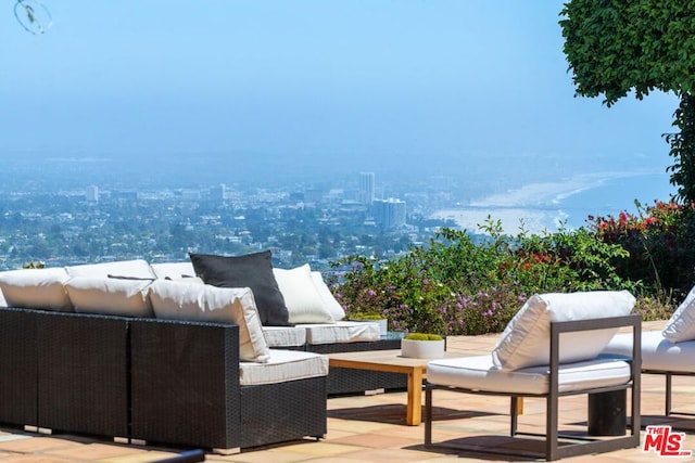 view of patio / terrace featuring an outdoor hangout area