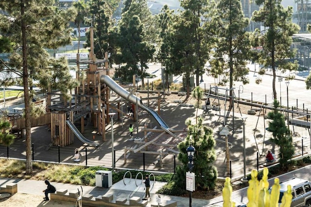 view of jungle gym