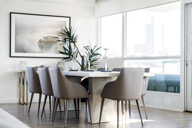 view of dining area