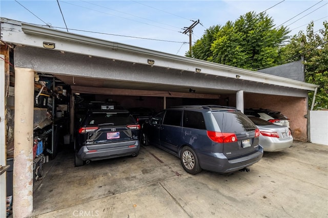 view of car parking