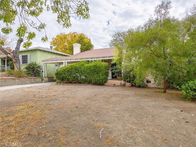 view of front of home