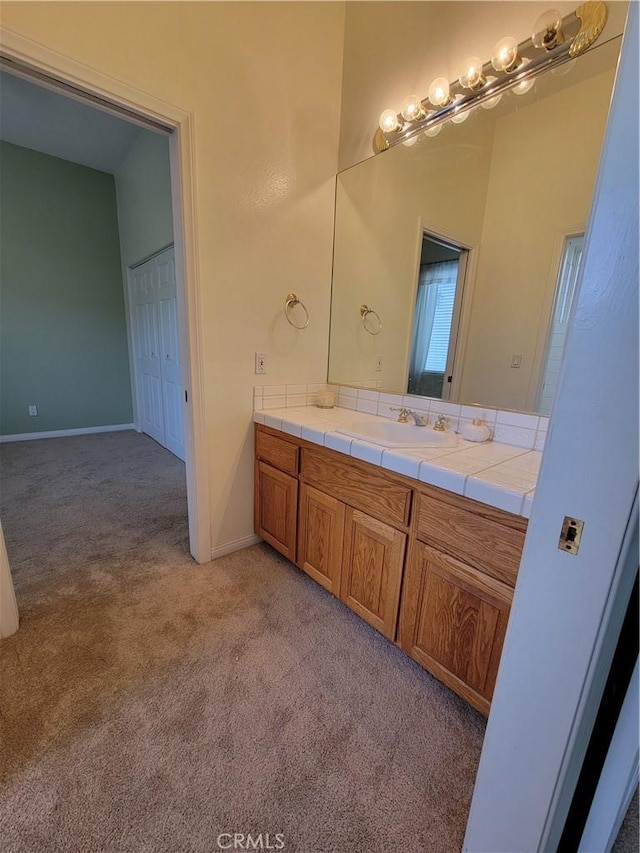 bathroom featuring vanity