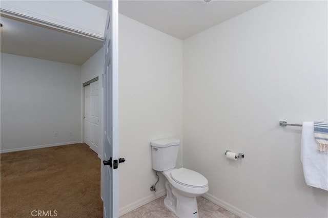 bathroom featuring toilet