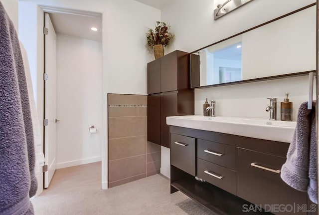 bathroom featuring vanity