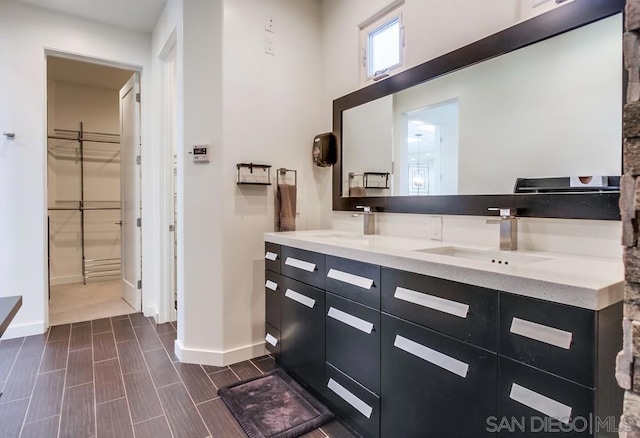 bathroom with vanity