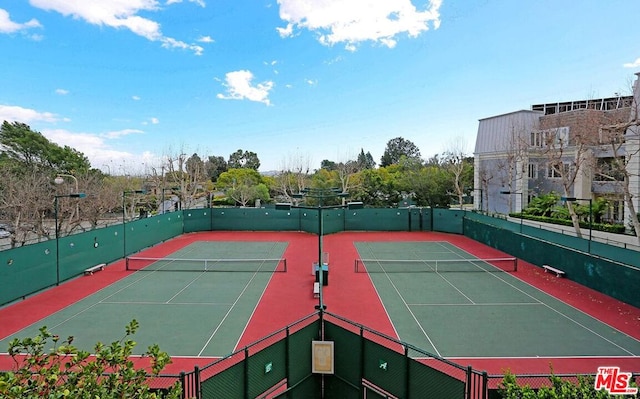 view of sport court featuring basketball court