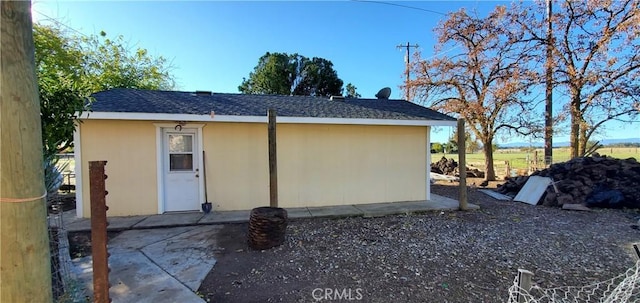 back of property featuring a patio area